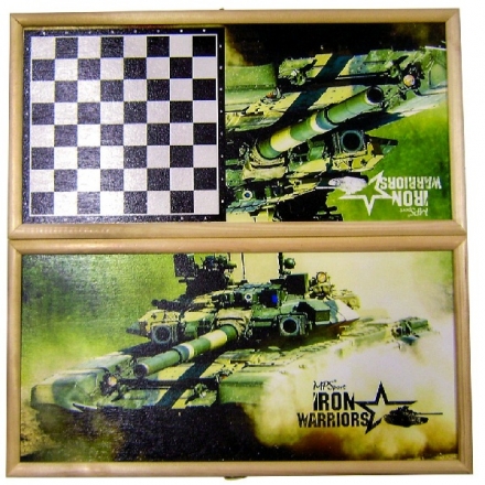 Нарды средние Iron Warriors series Танк-2, 500х250мм оптом, фото 1