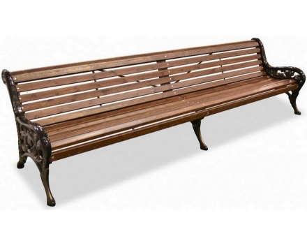 Скамейка чугунная НовоГрад 2,0 м (3 опоры) оптом, фото 3