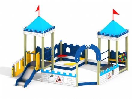 МФ 3.232 Песочный дворик с горкой Н=700 мм оптом, фото 1