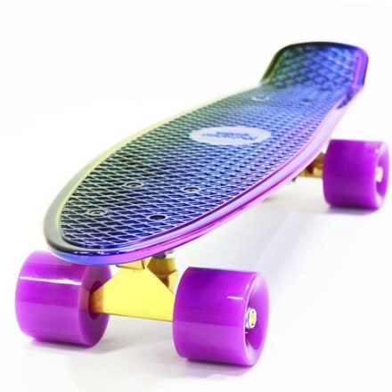 Пластиковый скейтборд-круизер Hubster Cruiser 22&quot; Metallic Multicolor оптом, фото 1