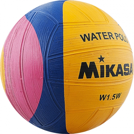 Мяч для водного поло сув. &quot;MIKASA W1.5W&quot;, р.1, резина,  диам. 15 см, желто-сине-роз оптом, фото 2