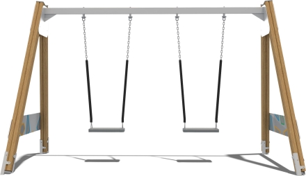 Качели двухсекционные Открытие КЧ110.00.1 для детских площадок оптом, фото 2
