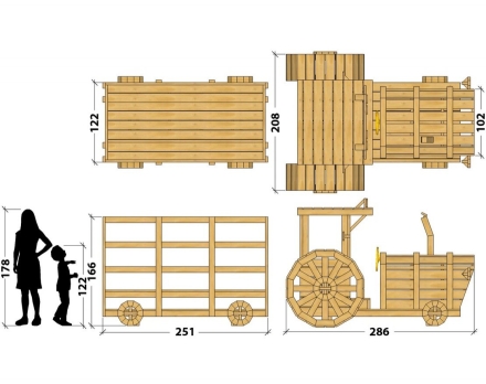 Игровой комплекс TORUDA WOOD Трактор оптом, фото 2
