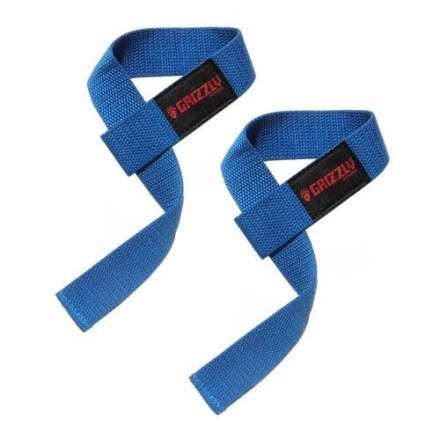 Ремни для тяги Grizzly Fitness Cotton Lifting Strap 8610-RB, пара оптом, фото 1