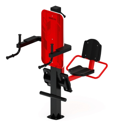 Жим ногами+Брусья (красный) - Уличный тренажер - СТ 023-11 оптом, фото 4