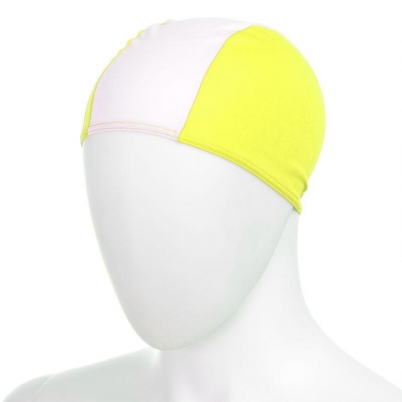 Шапочка для плавания детская &quot;FASHY Polyester Cap&quot;, бело-желтый оптом, фото 1