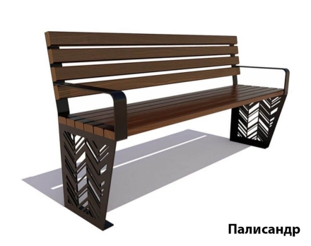 Парковая скамейка Гарнизон, Сосна 3 м оптом, фото 2