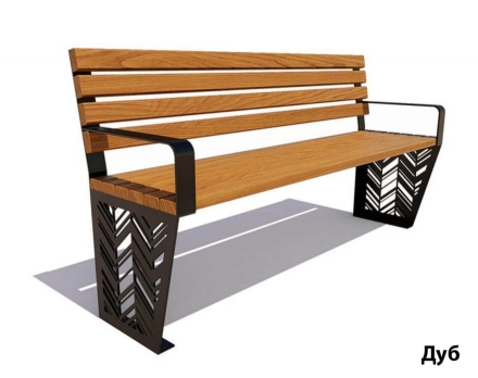 Парковая скамейка Гарнизон, Сосна 3 м оптом, фото 4