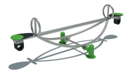 Качели балансир Дружок тип 3 для детской площадки Качели балансир Дружок тип 3 для детской площадки