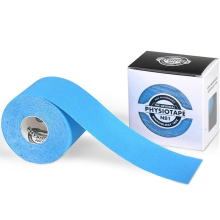 Тейп кинезиологический PhysioTape No.1 Blue, 5 см x 5 м, арт. 100398, голубой оптом, фото 1