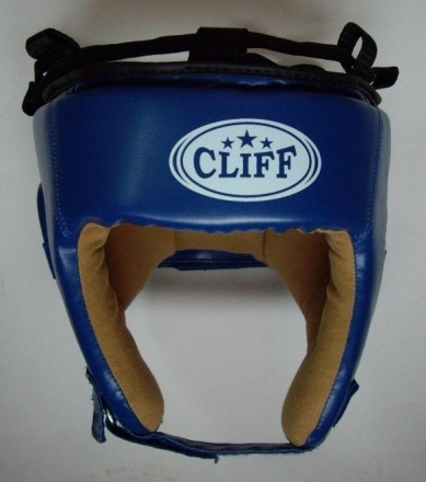 Шлем боксерский CLIFF ULI-5001 открытый (FLEX) синий р.M оптом, фото 1