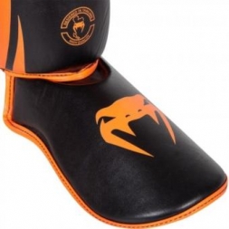 Щитки Venum Challenger - Neo Orange/Black, фото 2