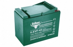 Тяговый гелевый аккумулятор RuTrike 6-EVF-45 (12V45A/H C3), фото 1