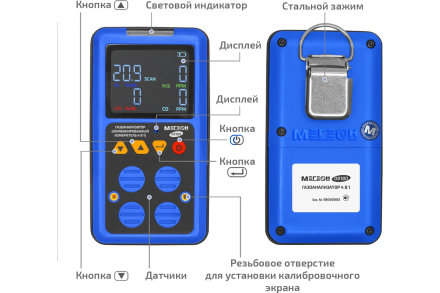 Газоанализатор|комбинированный измеритель 4 в 1 МЕГЕОН 08180 с поверкой к0000413050 оптом, фото 9