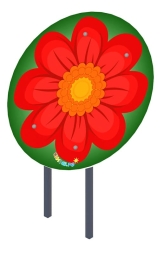 Навес для песочницы Цветок - ИО 7.01.02-01, фото 1 Навес для песочницы Цветок - ИО 7.01.02-01, фото 1