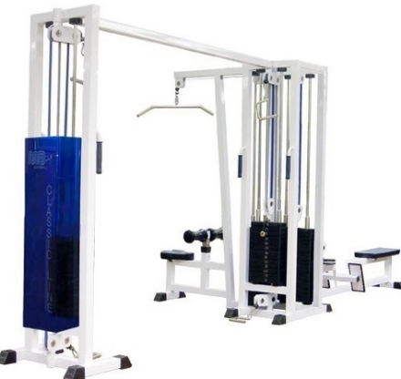 3-х позиционная станция с перекрестной тягой (грузоблок) белый Barbell МВ 3.03  оптом, фото 1