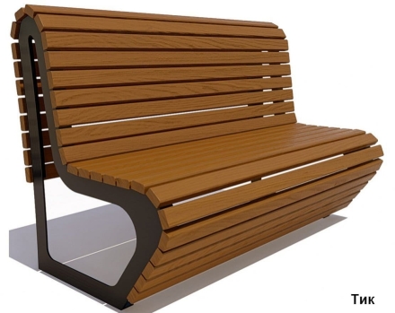 Скамейка парковая Премиум, Лиственница 2 м оптом, фото 3