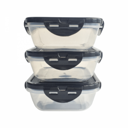 Контейнер с фиксаторами 6 Pack Fitness, 20oz/591мл, черный, 1шт