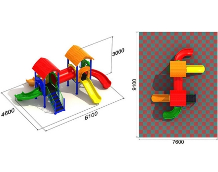 Детская игровая площадка Радуга 4.1 оптом, фото 2