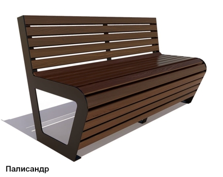 Скамейка уличная Клин, Лиственница 3 м оптом, фото 5