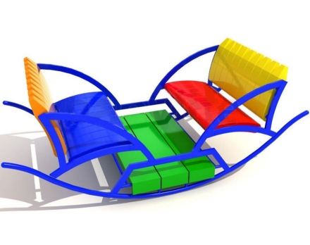 Качалка Лодочка для детской площадки оптом, фото 2
