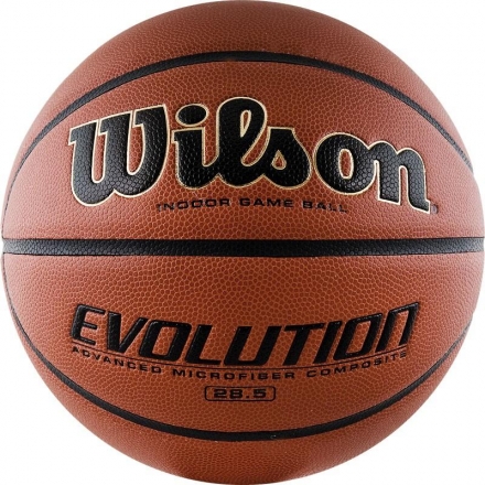 Мяч баскетбольный WILSON Evolution, размер 6, микрофибра, бутиловая камера, коричневый. оптом, фото 1