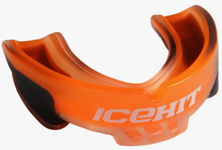 Капа боксерская FLAMMA Ice Hit orange с футляром Детская 12+ оптом, фото 1