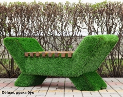 Топиари Лавочка (доска бук) - газон Deluxe, фото 1