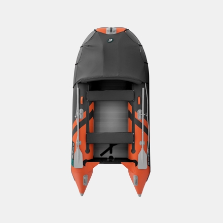 Gladiator C 330 AL ACTIVE Оранжево-темносерый моторная лодка ПВХ Алюминиевый пайол оптом, фото 4