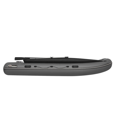 Моторная лодка ПВХ Фрегат 390 FM Jet/L/S (ФМ Джет/Л/С) с фальшбортом Серый оптом, фото 4
