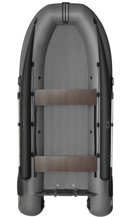 Моторная лодка ПВХ Фрегат 390 FM Jet/L/S (ФМ Джет/Л/С) с фальшбортом Серый оптом, фото 1