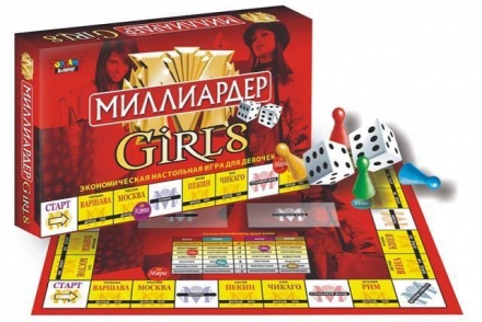 Настольная игра &quot;Миллиардер-Girls&quot; оптом, фото 1