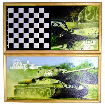 Нарды средние Iron Warriors series Танк-5, 500х250мм оптом, фото 1