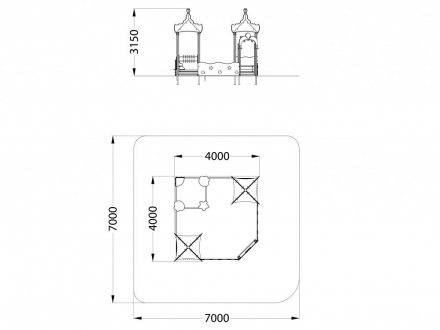 МФ 3.251 Песочный дворик без горки оптом, фото 2