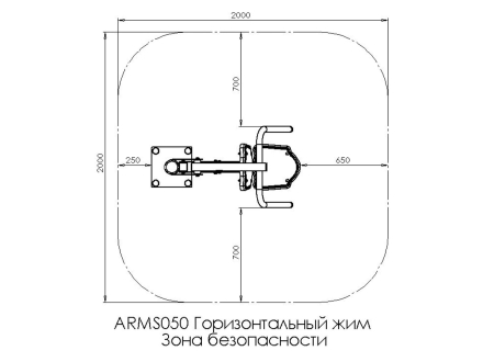Горизонтальный жим ARMS050 оптом, фото 3