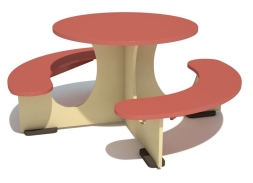 Детский игровой стол Солнышко тип 2 для игровой площадки