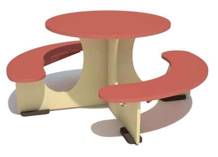 Детский игровой стол Солнышко тип 2 для игровой площадки оптом, фото 1