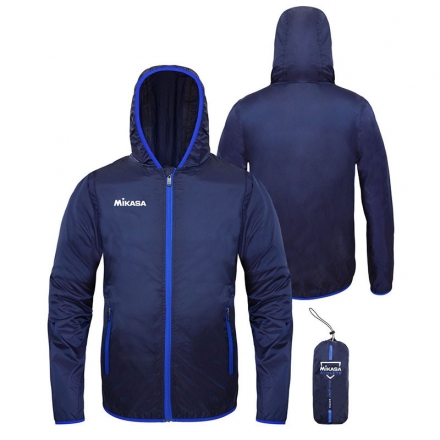 Куртка-ветровка унисекс &quot;MIKASA&quot;, арт. MT911-064-2XL, р. 2XL, 100% нейлон, темно-синий оптом, фото 1