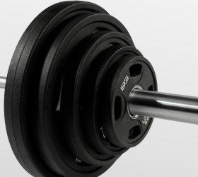BRONZE GYM BG-PA-BR-T001 Гриф олимпийский Трэп (хром, 2200*50 мм) оптом, фото 5