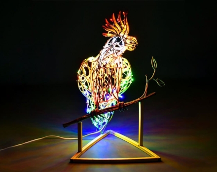 Световая фигура Попугай 007 оптом, фото 1