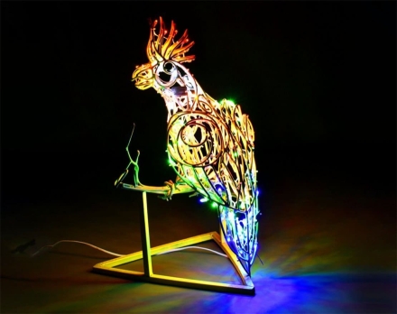 Световая фигура Попугай 007 оптом, фото 2