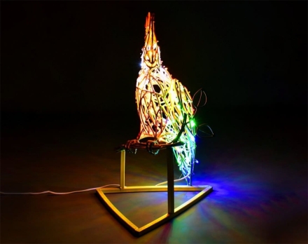 Световая фигура Попугай 007 оптом, фото 3