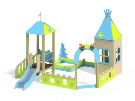 МФ 3.26 Песочный дворик с горкой Н=700 мм оптом, фото 1