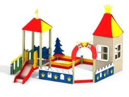 МФ 3.26 Песочный дворик с горкой Н=700 мм, фото 2