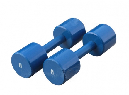  Гантель «ProfiGym» неразборная с полимерным покрытием, 8 кг  ГНП-8 оптом, фото 1