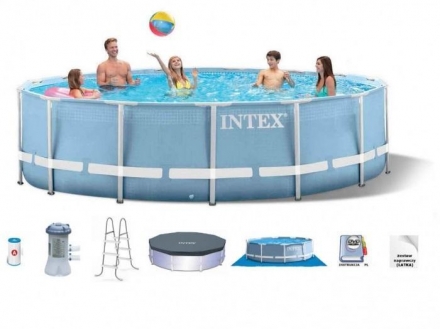 Каркасный бассейн Intex Prism Frame 457x84 см оптом, фото 1