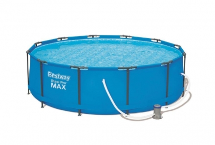 Бассейн Bestway Steel Pro Max 56418 (366х100см, 9150л., насос-фильтр, лестница) оптом, фото 1