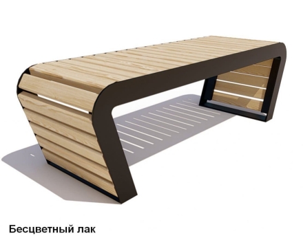 Скамейка уличная Времена года, Лиственница 1,5 м оптом, фото 2