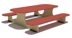 Детский игровой стол Солнышко тип 3 для игровой площадки