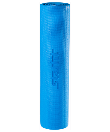 Коврик для йоги FM-102, PVC, 173x61x0,3 см, с рисунком, синий оптом, фото 2